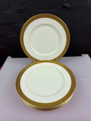 6 x Royal Worcester Durham Dinner Plates 27 cm Wide Set