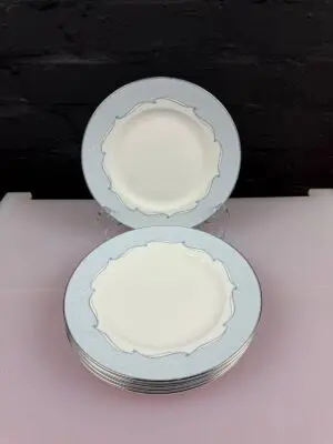 6 x Wedgwood Venice Salad Plates 8.25" Wide Set