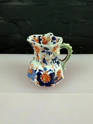 Antique Masons Ironstone Basket Japan Pattern Hydra Jug 13 cm High