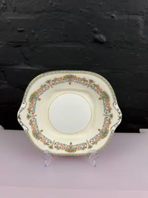 Aynsley Henley Eared Square Cake / Bread Plate 26 cm Wide