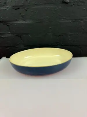 Denby Classic Blue Cream Oval Roasting Serving Dish 30 cm x 21.5 cm