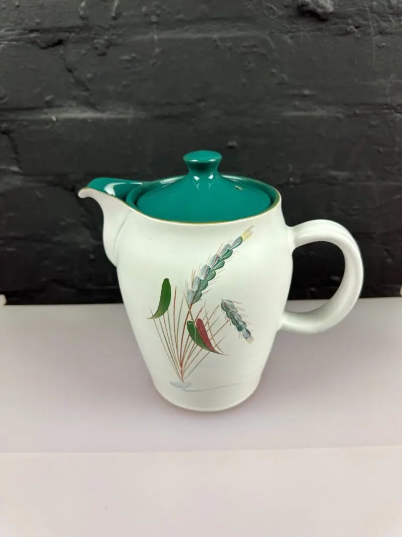 Denby Greenwheat Large 2.5 Pint Coffee Pot Signed 2 Available