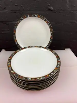 Denby Marrakesh Dinner Plates 26.5 cm Wide Set of 8