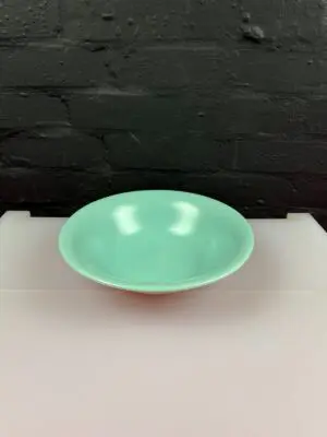 Poole Twintone Ice Green Large Fruit / Salad Serving Bowl 25.5 cm x 6 cm
