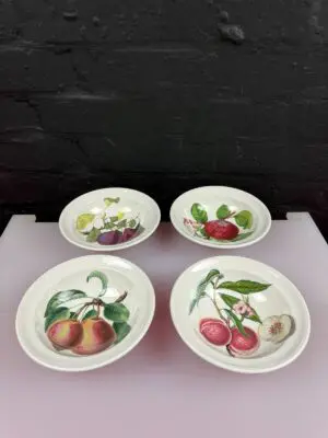 Portmeirion Pomona Cereal Bowls 6.75" Wide Set of 4