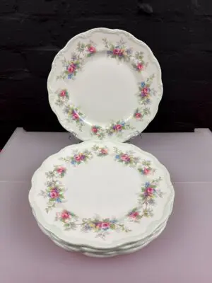 Royal Albert Colleen Green Dinner Plates 10.25" Wide Set of 5