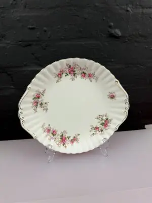 Royal Albert Lavender Rose Eared Cake / Bread Plate 10.75" Wide