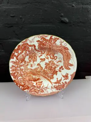 Royal Crown Derby Aves Scalloped Dinner Plate 10.5" Wide XXVII 1964