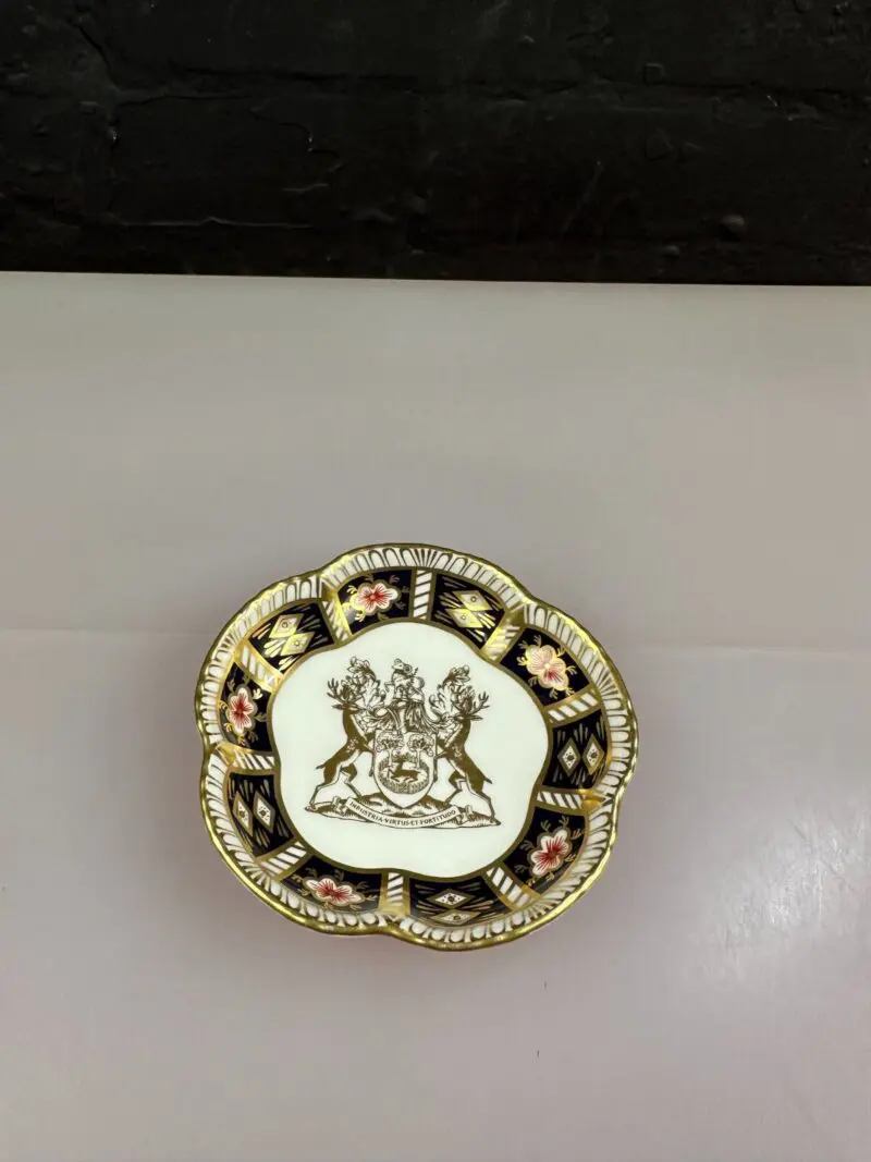 Royal Crown Derby City Of Derby 2451 Pattern Five Petal Tray 1977 Last 1