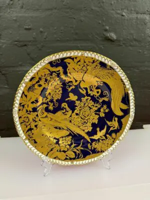 Royal Crown Derby Paradise Cobalt Blue Dinner Plate 27 cm Wide XL 1977 2nd