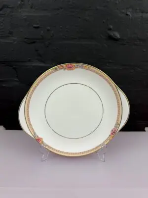 Royal Doulton Darjeeling H5247 Eared Cake Bread Plate 27 cm Wide