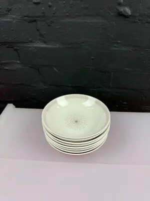 Royal Doulton Morning Star T.C1026 Cereal / Soup Bowls 17.5 cm Wide Set of 8