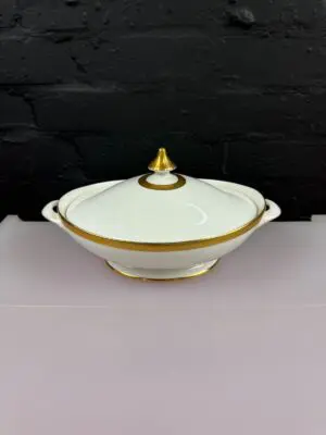 Royal Doulton Royal Gold H4980 Covered Vegetable Serving Dish Tureen 2 Available