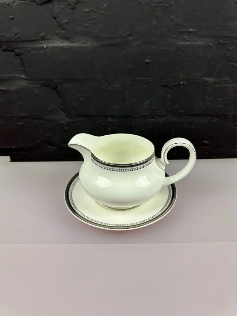 Royal Doulton Sarabande H5023 Gravy Boat / Sauce Jug and Stand / Drip Plate Set