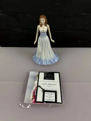 Royal Doulton The Gemstone Collection April Diamond Figurine 17 cm High