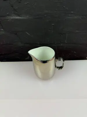 Royal Worcester Lustre Silver Large Smooth Milk / Cream Jug 5.75" High