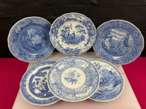 Spode The Blue Room Collection Dinner Plates 10.5" Set of 6 Different Designs