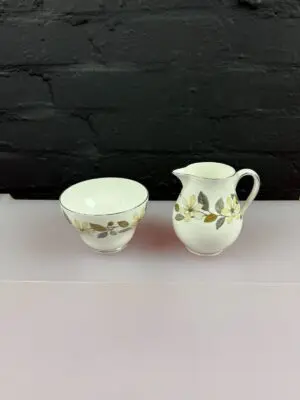 Wedgwood Beaconsfield Milk / Cream Jug 10.5 cm and Open Sugar Bowl Set