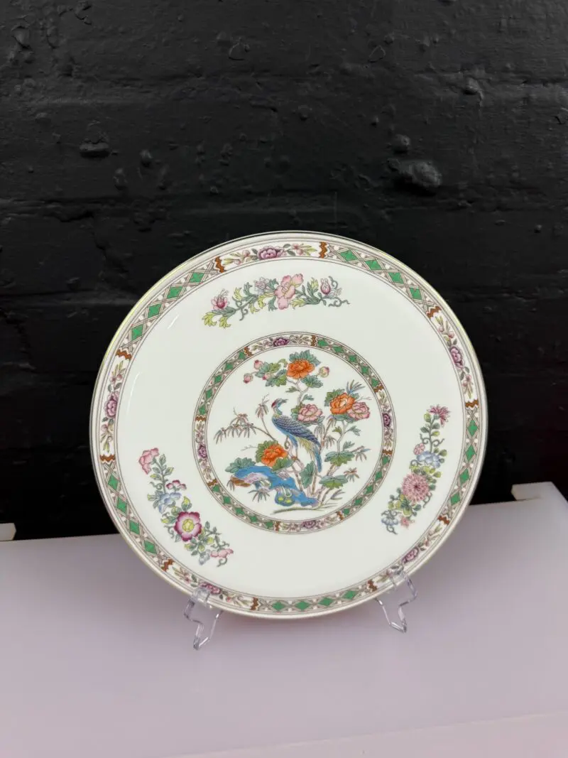 Wedgwood Kutani Crane Gold Rim Domed Cake / Gateau 28 cm Wide 2 Available