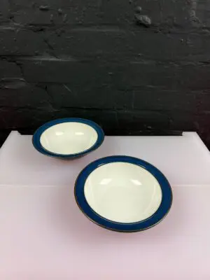 2 x Denby Boston Blue Cereal Bowl 7.25" Wide 1st Quality ( AF )