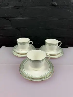 3 x Royal Doulton Berkshire T.C1021 Tea Trios Cups Saucers and Side Plates Set