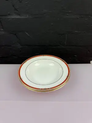 3 x Wedgwood Colorado Rimmed Soup Bowls 8" Wide Set