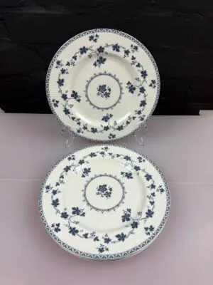 4 x Royal Doulton Yorktown T.C.1013 Ribbed Salad Plates 8.25" Wide Set