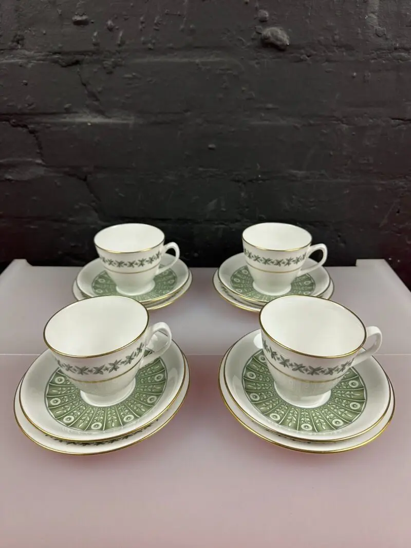 4 x Spode Provence Y7843 Tea Trios Cups Saucers and Side Plates Set