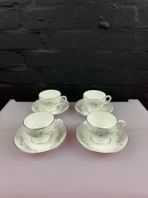 4 x Wedgwood Westbury R4410 Tea Cups and Saucers 2 Sets Available