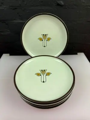 6 x Denby Kimberly Dinner Plates 25.5 cm Wide Set