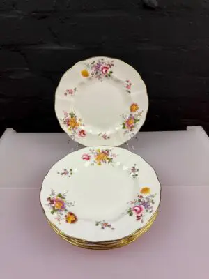 6 x Royal Crown Derby Posies Salad Plates 8.5" Wide 10 Sets Available