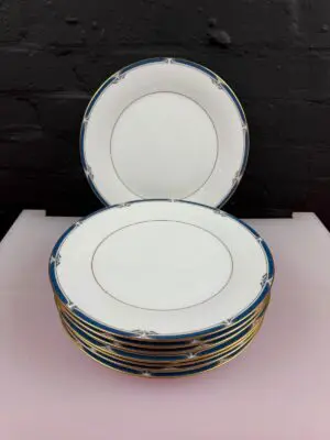 8 x Noritake Impression P576 Dinner Plates 27 cm Wide Set
