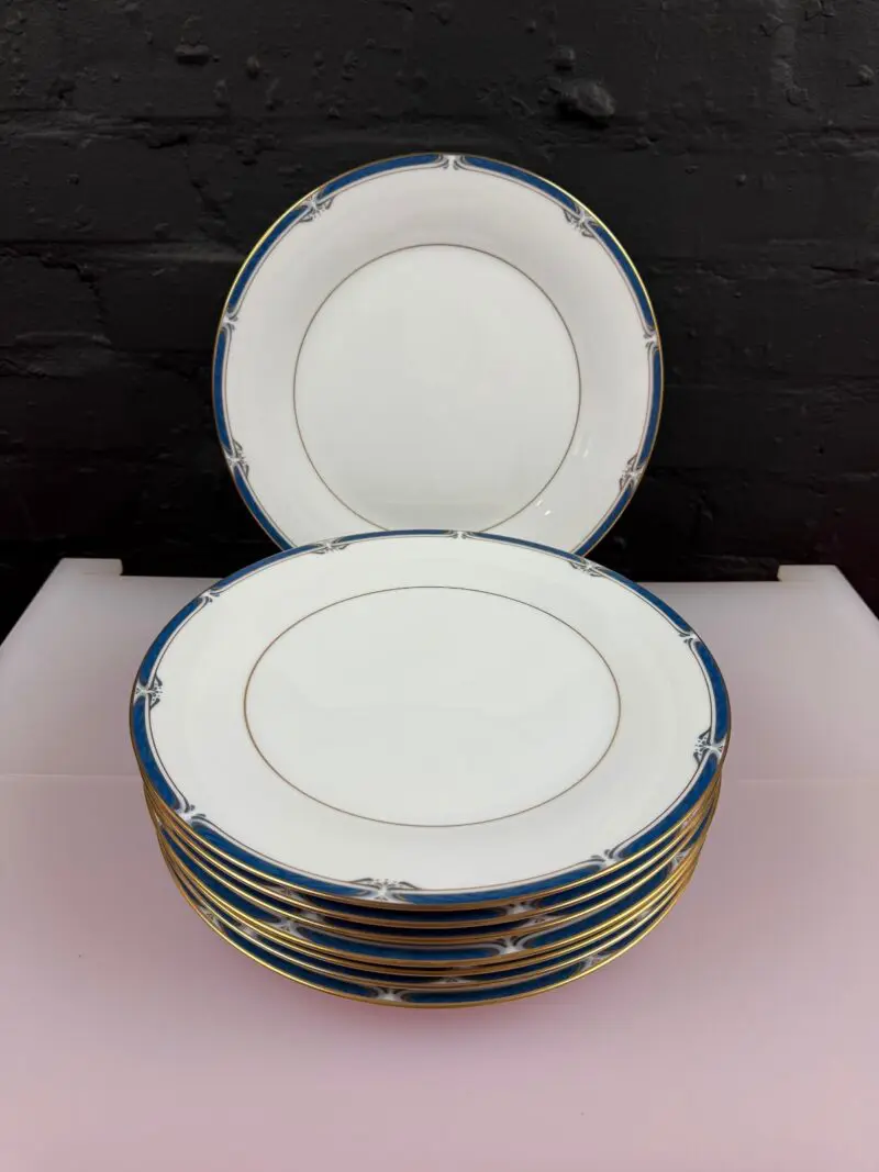 8 x Noritake Impression P576 Dinner Plates 27 cm Wide Set