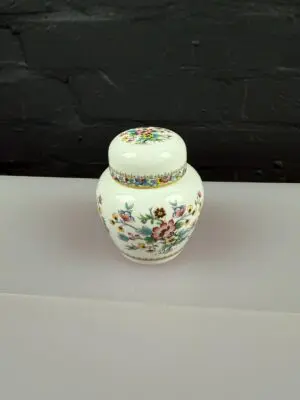 Coalport Ming Rose Ginger Storage Jar 4.5” High