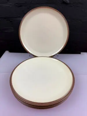 Denby Cinnamon Dinner Plates 27 cm Wide 1st Quality 2 Sets of 4 Available