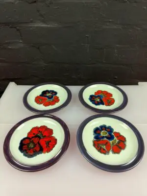 Denby Falstaff Tea / Side Plates 17 cm Wide Set of 4