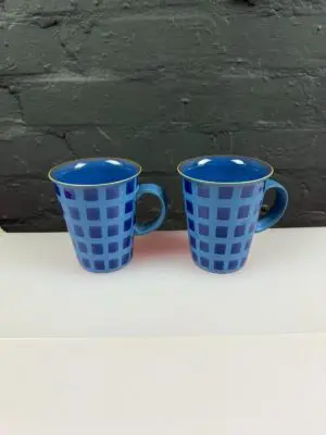 Denby Reflex Large Tea Coffee Mugs 4.5" High Set of 2