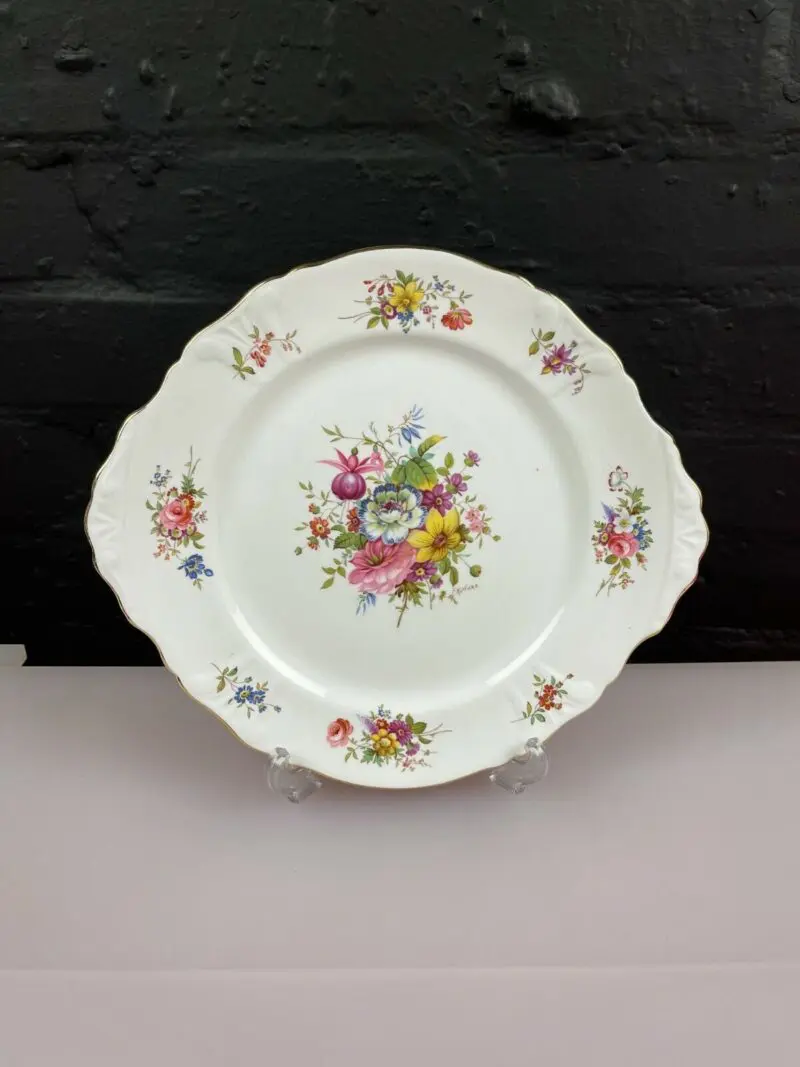 Hammersley-Howard-Sprays-Eared-Cake-Bread-Plate-275-cm-225349724869 Hammersley Howard Sprays Eared Cake / Bread Plate 27.5 cm