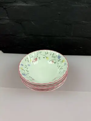 Johnson Brothers Summer Chintz Cereal Bowls 15 cm Wide Set of 5