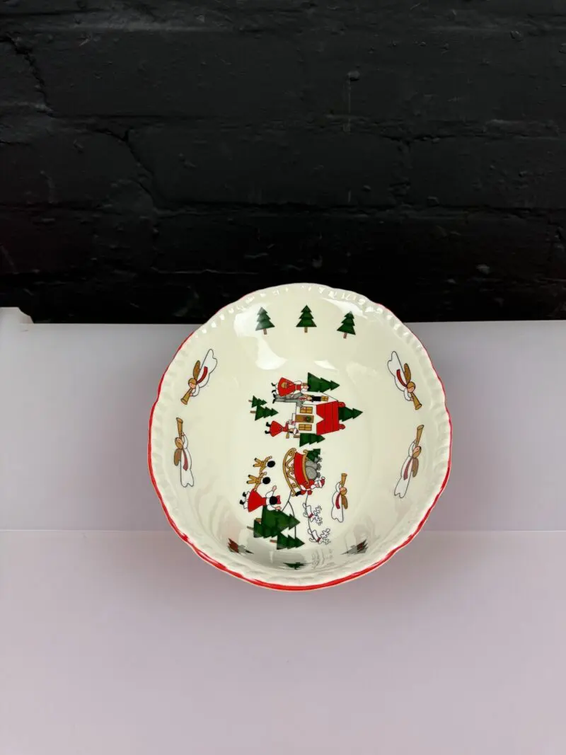 Masons Christmas Village Oval Open Vegetable Serving Dish 9.5" Wide 7 Available