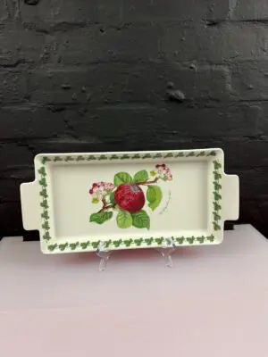 Portmeirion Pomona Large Handled Ceramic Tray 38 cm x 17.5 cm Morning Apple RARE