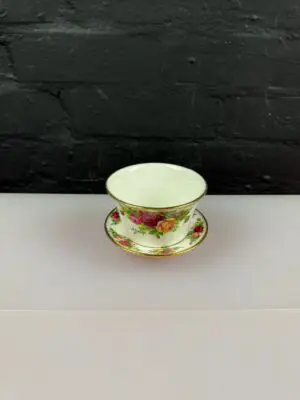Royal Albert Old Country Roses RARE Chinese Cup No Handle and Saucer Set