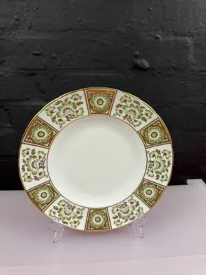 Royal Crown Derby Green Panel A.1237 Dinner Plate 26.5 cm 1st Quality XXXIX 1976