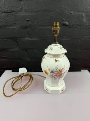 Royal Crown Derby Posies Large Table Lamp 12.25" to Top Of Fitting LIX 1996 1st