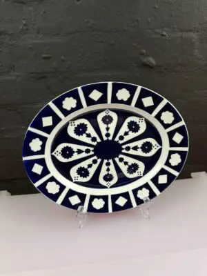 Royal Crown Derby Unfinished Imari 1128 Oval Carving Serving Platter 13" x 10.75