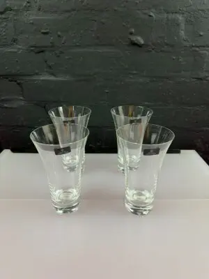 Royal Doulton Fine Glassware Drinking Glasses 15.5 cm High Set of 4 Fusion Ice