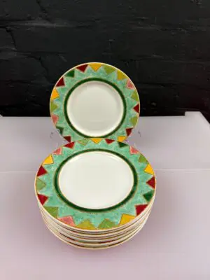 Royal Doulton Japora Tea / Side Plates 7" Wide Set of 10