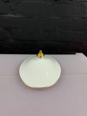 Royal Doulton Oval Replacement White and Gold Vegetable Serving Dish Tureen Lid