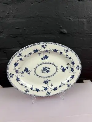 Royal Doulton Yorktown T.C.1013 Ribbed Oval Carving Serving Platter Plate 13.25"