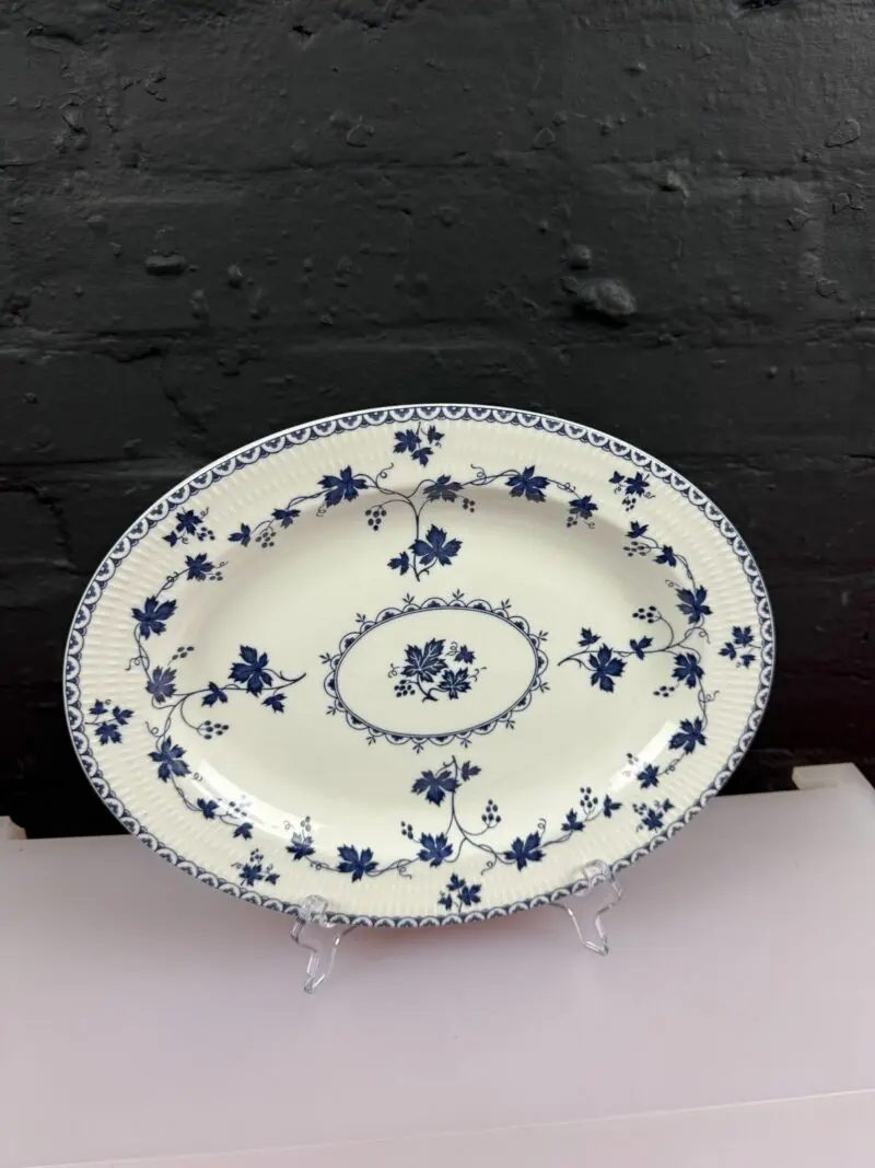 Royal Doulton Yorktown T.C.1013 Ribbed Oval Carving Serving Platter Plate 13.25"